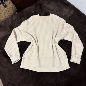 Abercrombie & Fitch Beige Ribbed Sweater